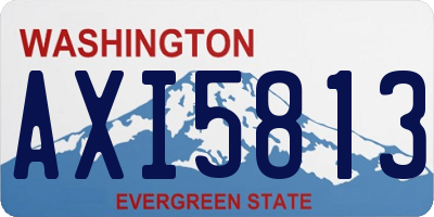 WA license plate AXI5813