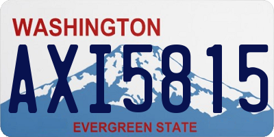 WA license plate AXI5815