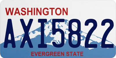 WA license plate AXI5822