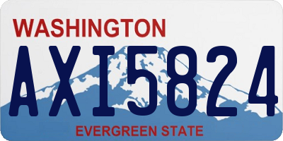 WA license plate AXI5824
