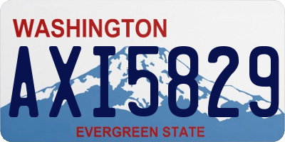 WA license plate AXI5829