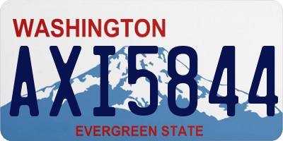 WA license plate AXI5844