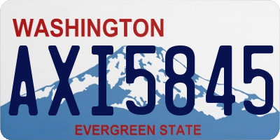WA license plate AXI5845