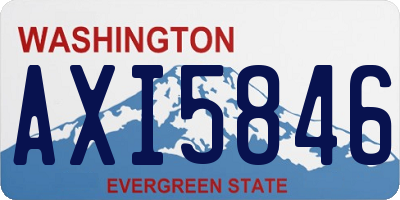 WA license plate AXI5846