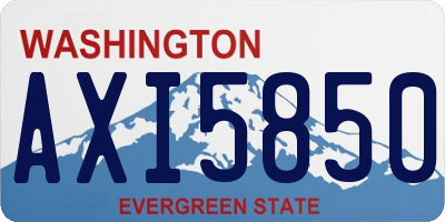 WA license plate AXI5850