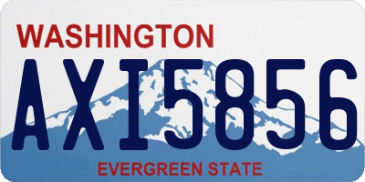 WA license plate AXI5856