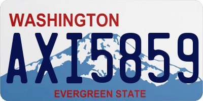 WA license plate AXI5859