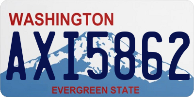 WA license plate AXI5862