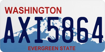 WA license plate AXI5864