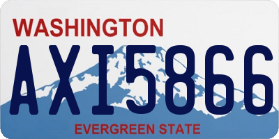 WA license plate AXI5866