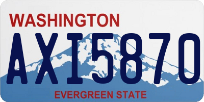 WA license plate AXI5870