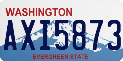 WA license plate AXI5873