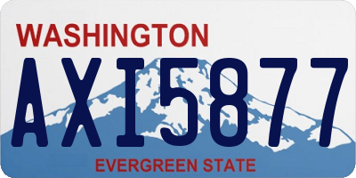 WA license plate AXI5877