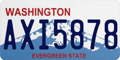 WA license plate AXI5878