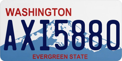 WA license plate AXI5880