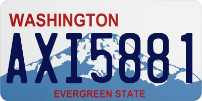 WA license plate AXI5881