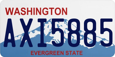WA license plate AXI5885