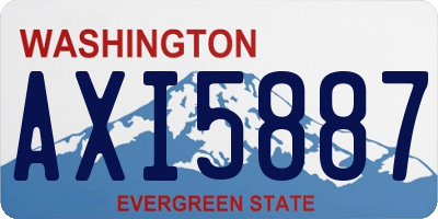 WA license plate AXI5887