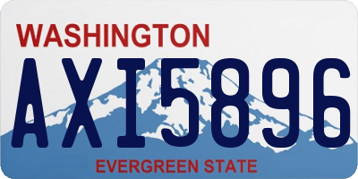 WA license plate AXI5896