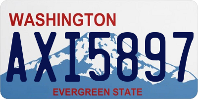WA license plate AXI5897