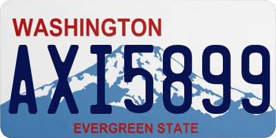 WA license plate AXI5899