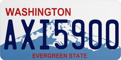 WA license plate AXI5900