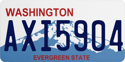 WA license plate AXI5904