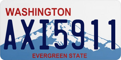 WA license plate AXI5911