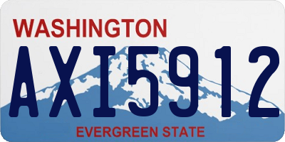 WA license plate AXI5912