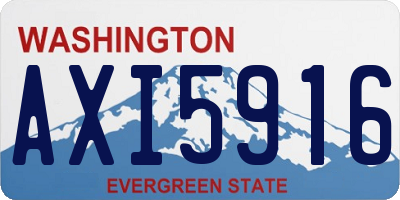 WA license plate AXI5916