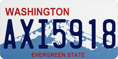 WA license plate AXI5918