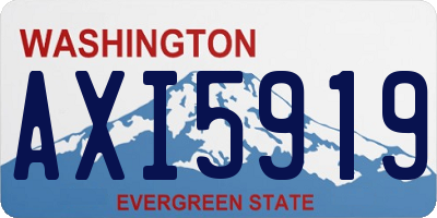 WA license plate AXI5919