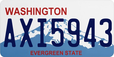 WA license plate AXI5943