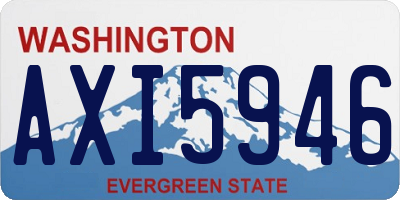 WA license plate AXI5946
