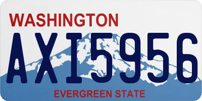 WA license plate AXI5956