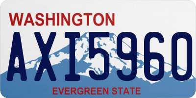 WA license plate AXI5960