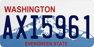 WA license plate AXI5961
