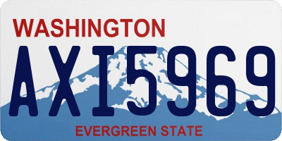WA license plate AXI5969