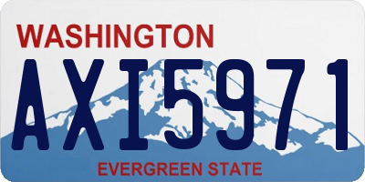 WA license plate AXI5971
