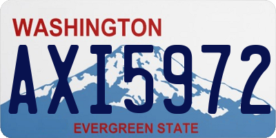 WA license plate AXI5972