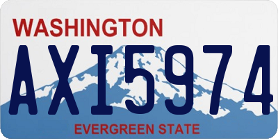 WA license plate AXI5974