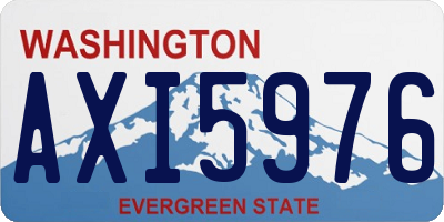 WA license plate AXI5976