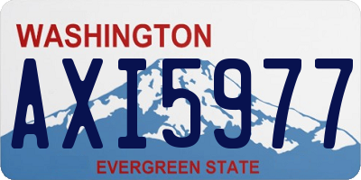WA license plate AXI5977