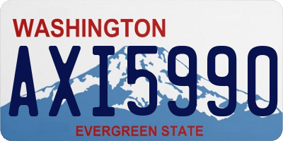 WA license plate AXI5990