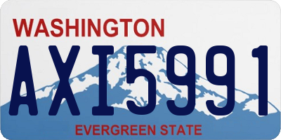WA license plate AXI5991