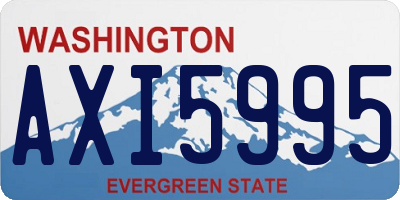 WA license plate AXI5995