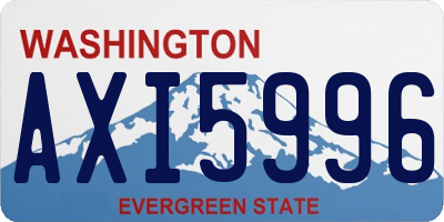 WA license plate AXI5996