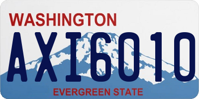 WA license plate AXI6010