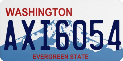 WA license plate AXI6054