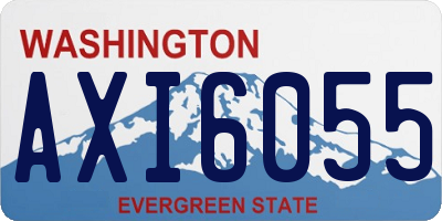 WA license plate AXI6055